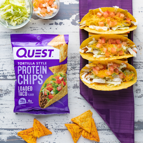 Quest Tortilla Style Protein Chips, Chipsuri Proteice, Cu Aroma De Taco, 32 G [2]