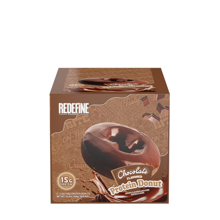 Redefine Foods Protein Donut Chocolate Flavor, Gogoasa Proteica Cu Aroma De Ciocolata, 58g [3]