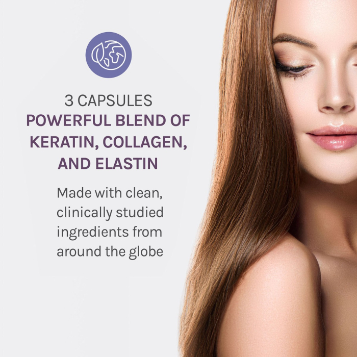 ResvitÃ¡le Beauty 3, Formula Pentru Par, Piele Si Unghii Cu Colagen, Keratina Si Elastina, 90 Cps [6]