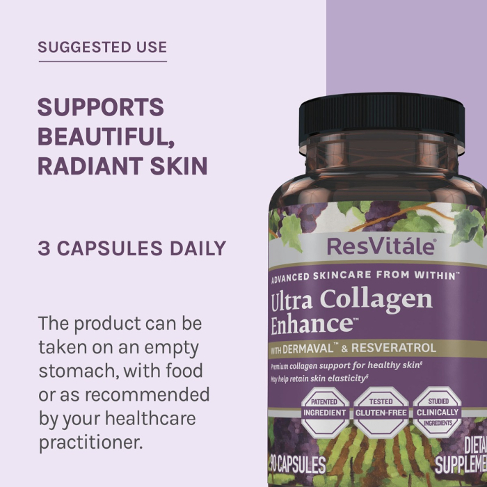 Resvitale Ultra Collagen Enhance, Colagen, 90 Cps [3]