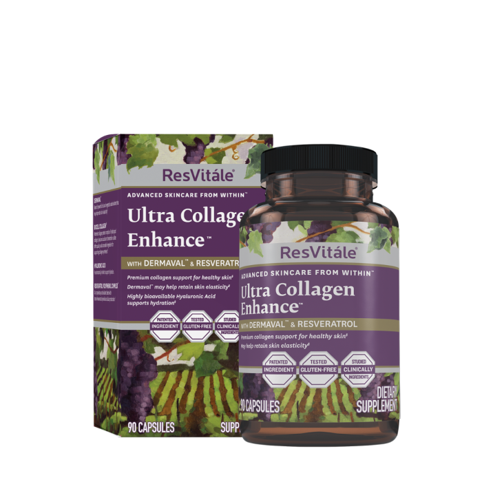 Resvitale Ultra Collagen Enhance, Colagen, 90 Cps [1]