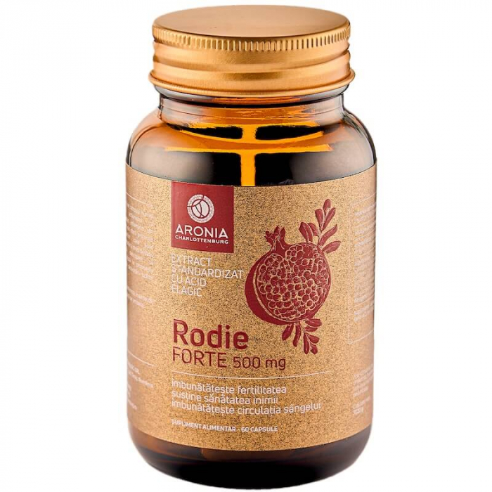 Rodie Forte la 500mg — 60 capsule din Rodie cu numeroase beneficii pentru corp și pentru minte [1]