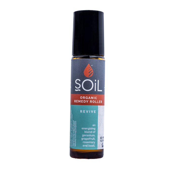 Roll-On Revive cu Uleiuri Esențiale Pure Organice ECOCERT 10 ml | Amestec Energizant și Echilibrant SOiL [1]