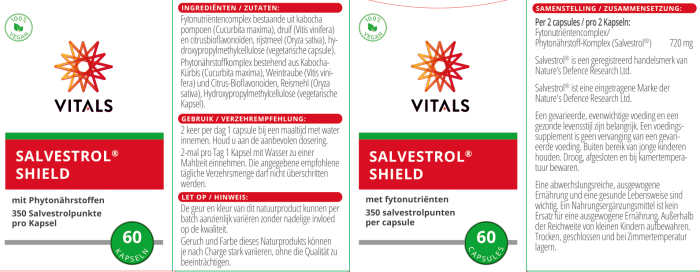 Salvestrol Shield 350 puncte 60 cps, Vitals [3]