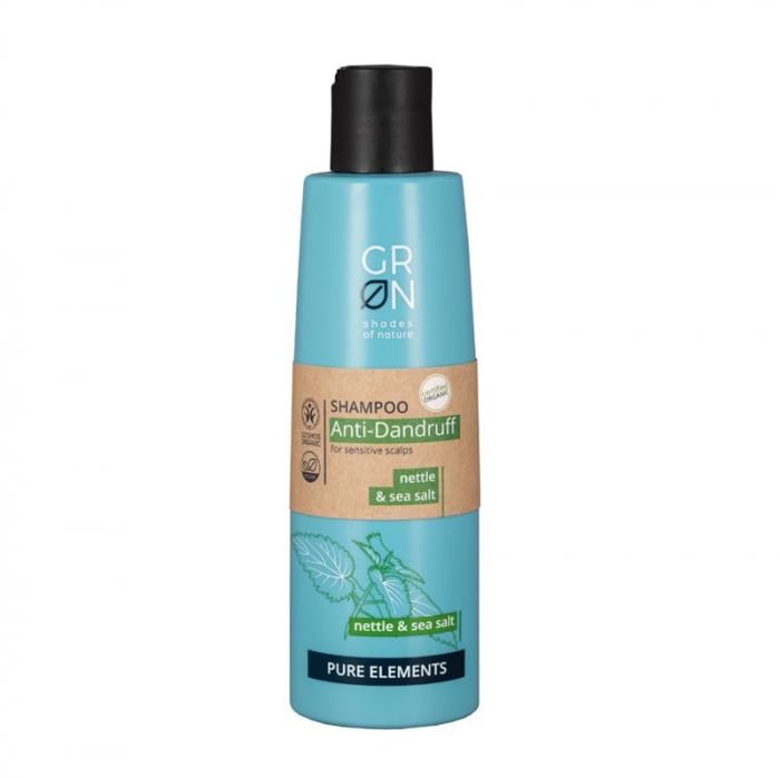 Sampon antimatreata Bio Organic Pure Elements cu sare de mare si urzica (250ml), GRN Shades of Nature [2]