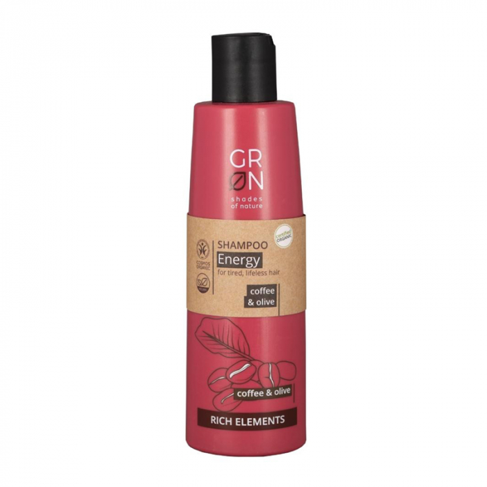 Sampon energizant Bio Organic Rich Elements cu cafea si masline (250ml), GRN Shades of Nature [2]