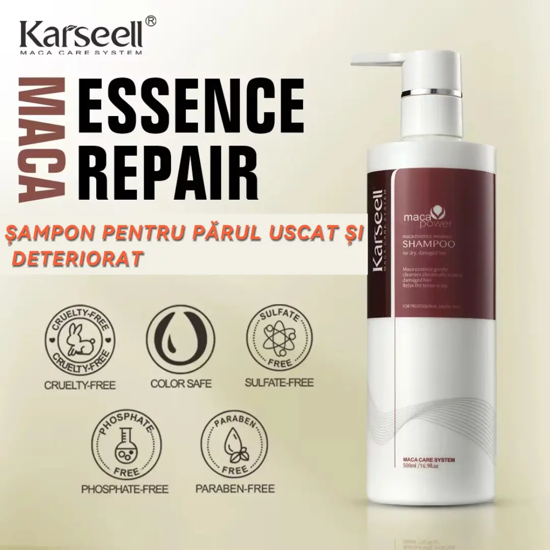 Sampon par Karseell cu esenta de maca (excelent pentru ingrijirea parului, pentru toate tipurile de par)* 500ML [2]