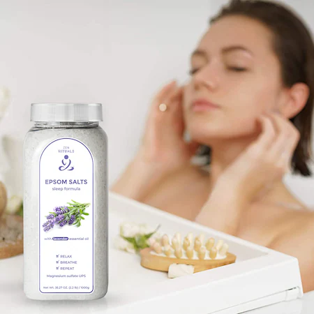 Sare de Baie Epsom cu ulei esential de Lavanda 1 KG [3]