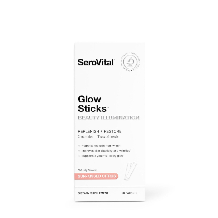 Serovital* Glow Sticks Beauty And Illumination Replenish And Restore, Formula Pentru Luminozitatea Si Revitalizarea Tenului Cu Aroma De Citrice De Vara, 28 Plicuri [3]