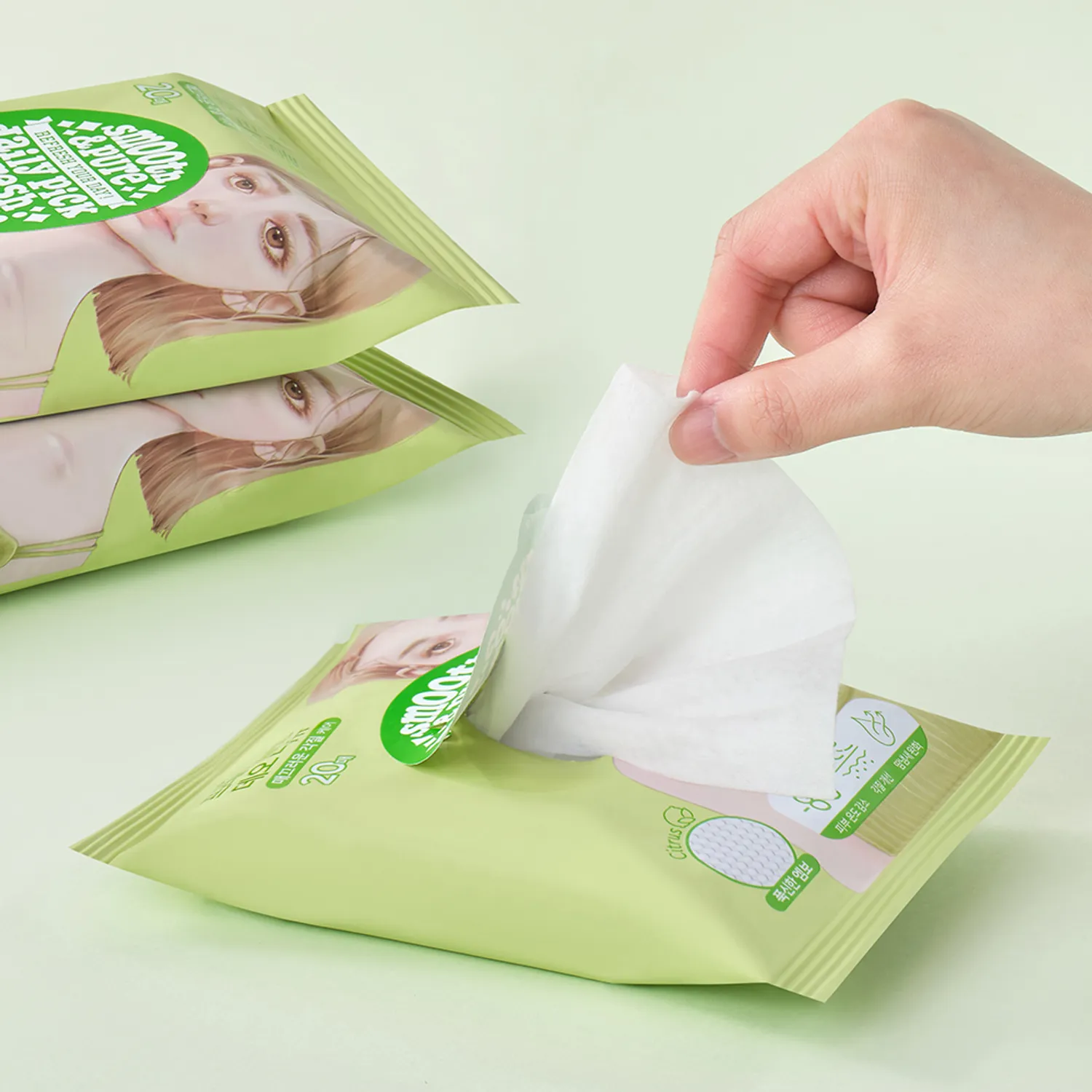 Șervețele Deodorante Ariul Smooth & Pure Fresh Cooling Deo, 20 buc [2]