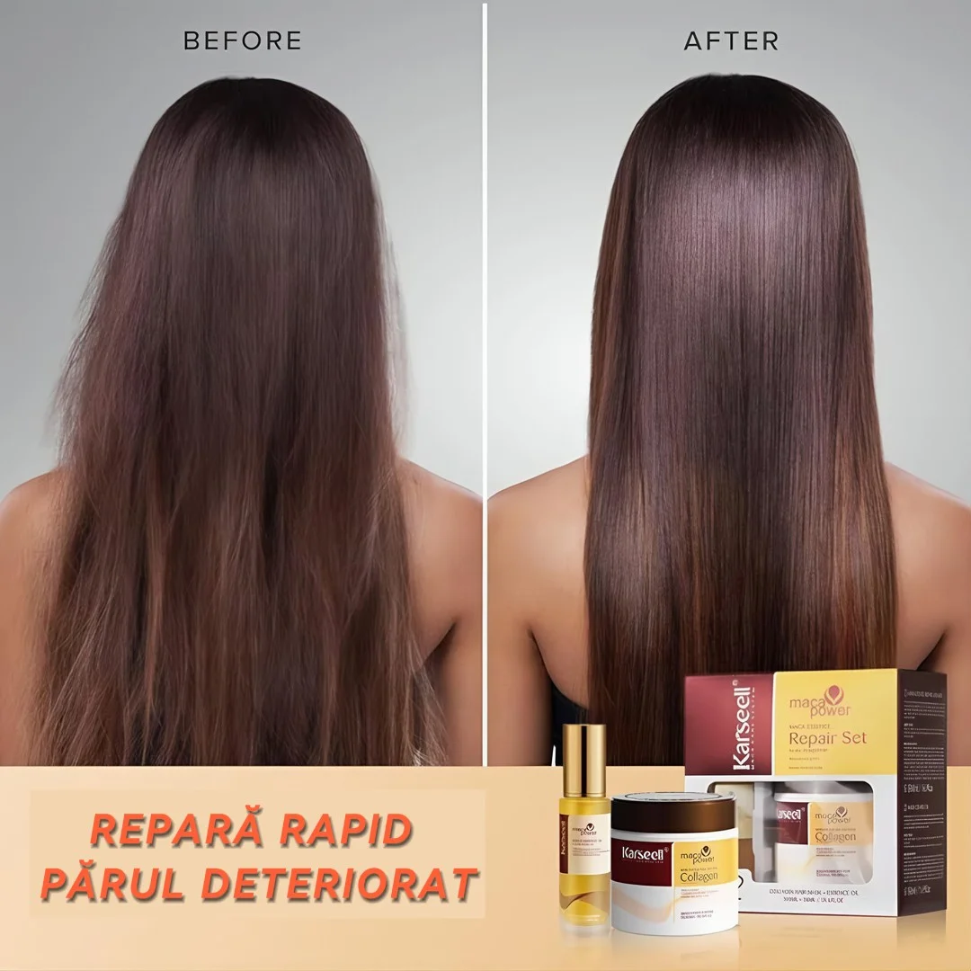 Set Cadou Karseell pentru Îngrijirea Părului ( Mască și Ulei pentru Hidratare și Reparare Intensivă) [5]