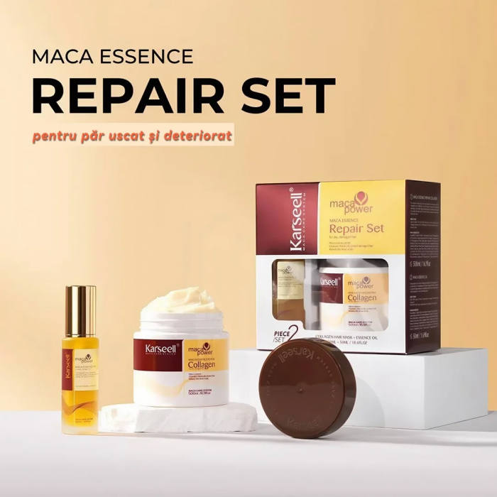 Set Cadou Karseell pentru Îngrijirea Părului ( Mască și Ulei pentru Hidratare și Reparare Intensivă) [2]