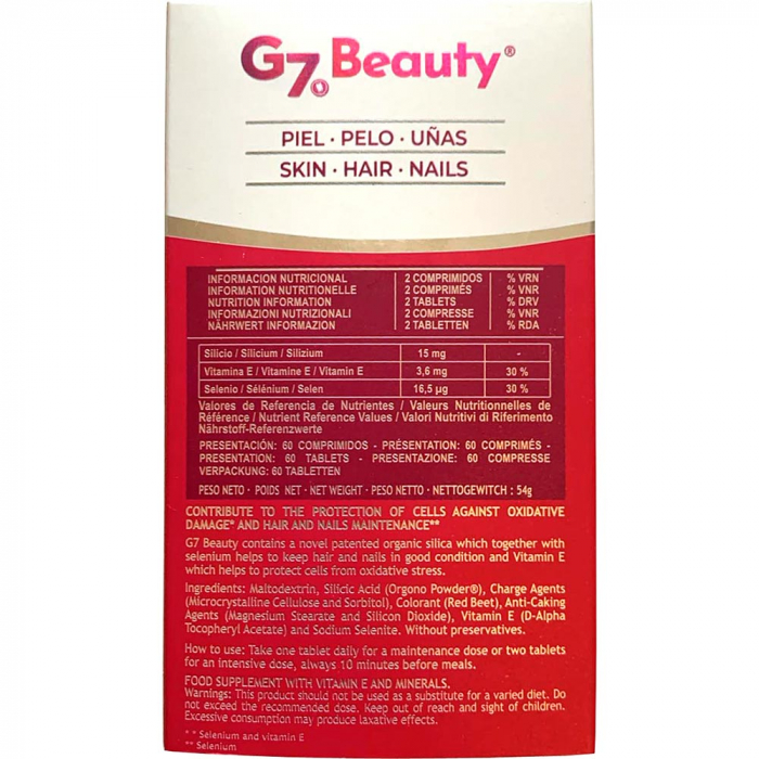 SILICIUM G7 Beauty ( Siliciu organic + Seleniu + Vitamina E) * 60 CPS [3]
