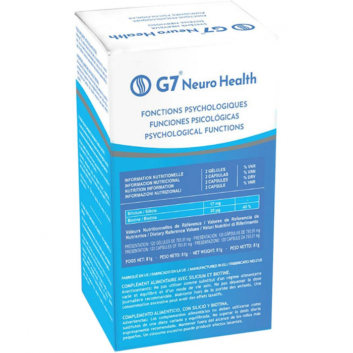 SILICIUM G7 Neuro Health ( pentru functionarea normala a sistemului nervos și a funcției psihologice ) *120 CPS [2]