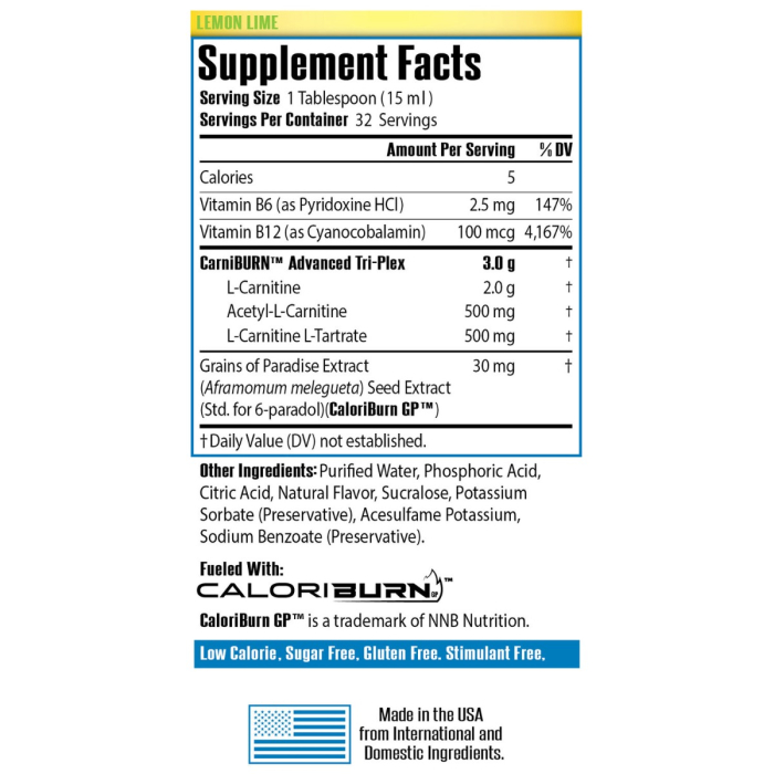 Sirenlabs L-carnitine Elite Burn, L-carnitina Lichida, Cu Aroma De Lamaie Si Lime, 480 Ml [2]