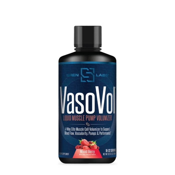 Sirenlabs Vaso Vol, Formula Avansata Pentru Pompare Musculara Si Performanta Cu Aroma De Fructe De Padure, 960 Ml [1]