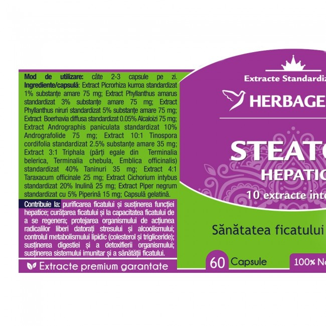 Steatox Hepatic ( Dizolvă grăsimile la nivelul ficatului) * 60 cps [2]