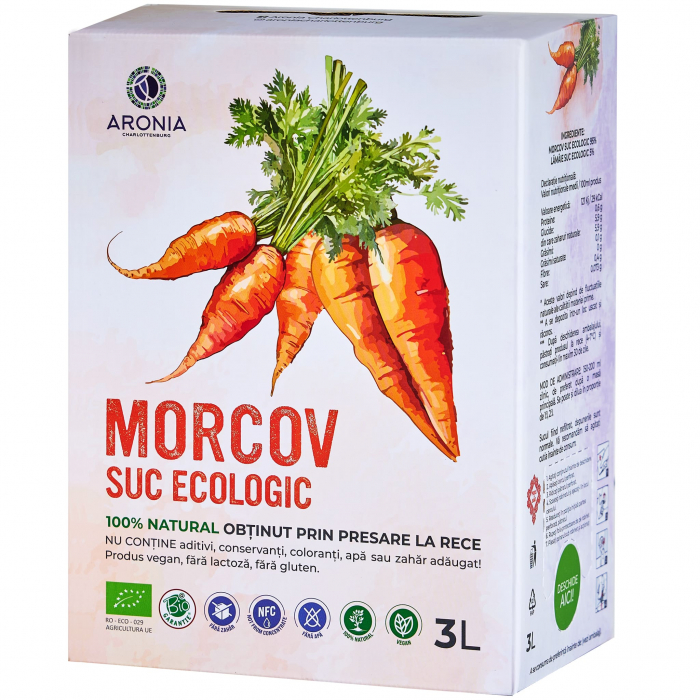 Suc de Morcovi 100% Natural și Ecologic la 3L (RO-ECO-029) [1]