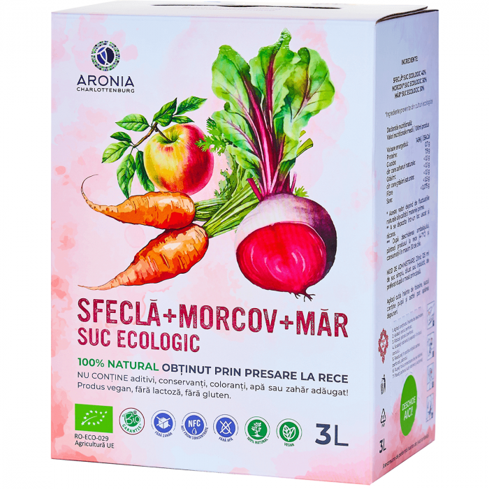 Suc de Sfeclă, Morcov și Măr 100% Natural și Ecologic 3L [1]