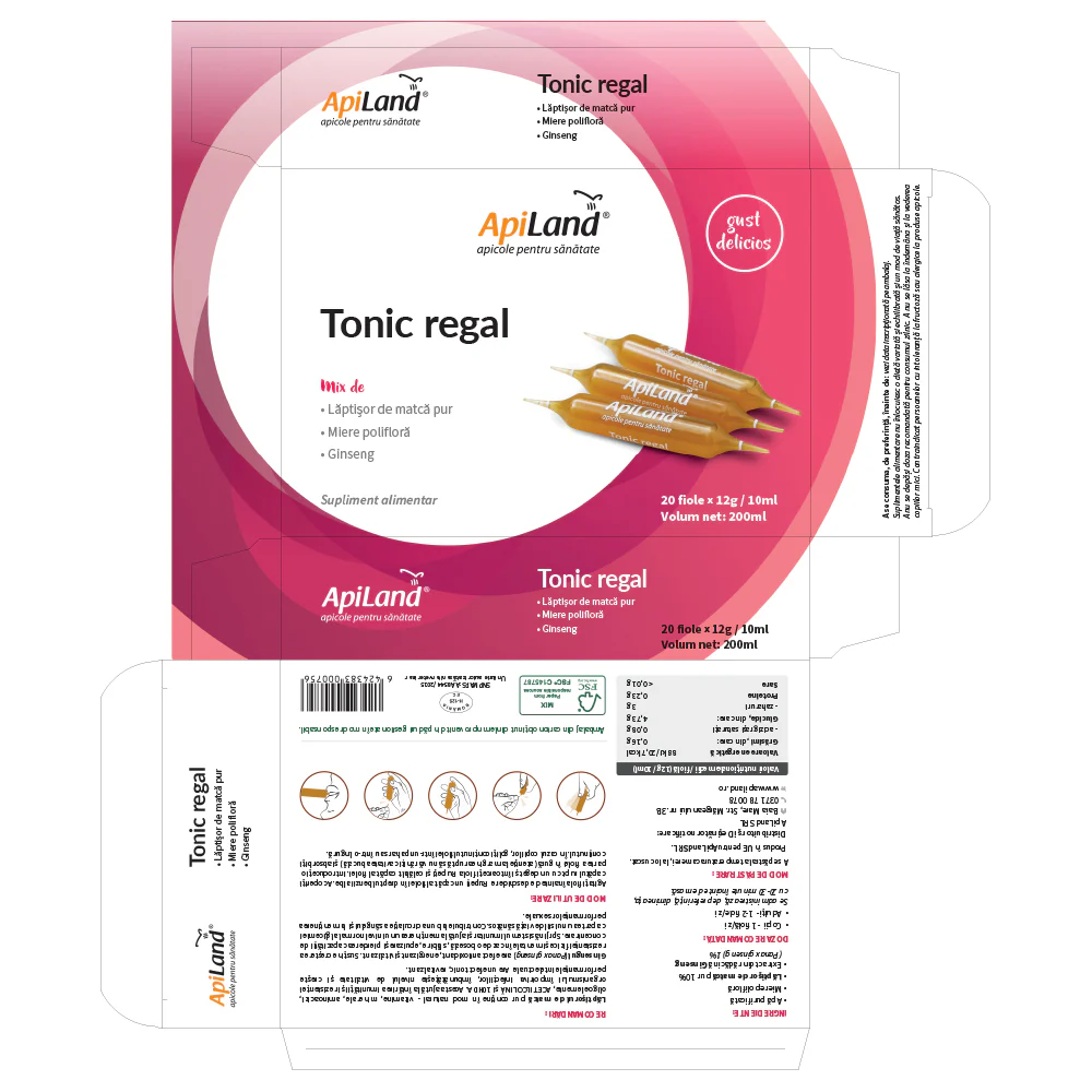 Tonic regal  ( Întărește sistemul imunitar )- 20 fiole x 12 g [3]