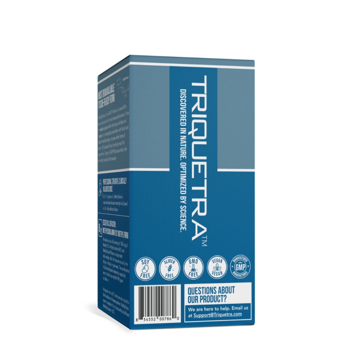Triquetra L-methylfolate 5-mthf, Forma Bioactiva A Acidului Folic Pentru Sustinerea Functiei Cognitive, A Energiei Celulare Si A Sistemului Nervos, 60 Cps [4]