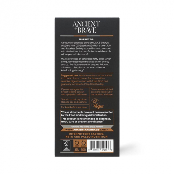 True Mct Oil (15 plicuri x 10 ml), Ancient and Brave [4]