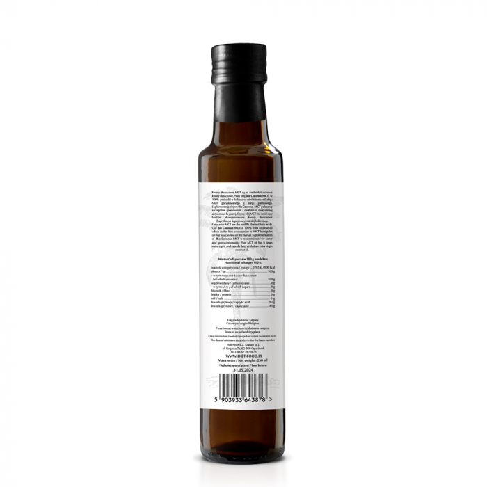 Ulei de cocos MCT Bio ,vegan, 250ml(recomandat in diete de slabire) [2]