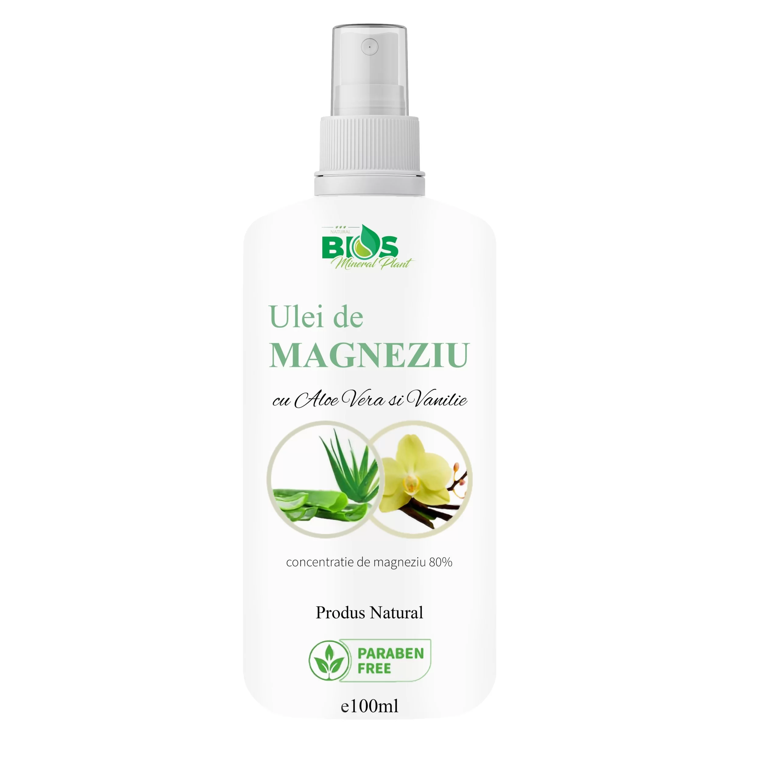 Ulei de Magneziu cu Aloe Vera si Vanilie, 100 ml [1]
