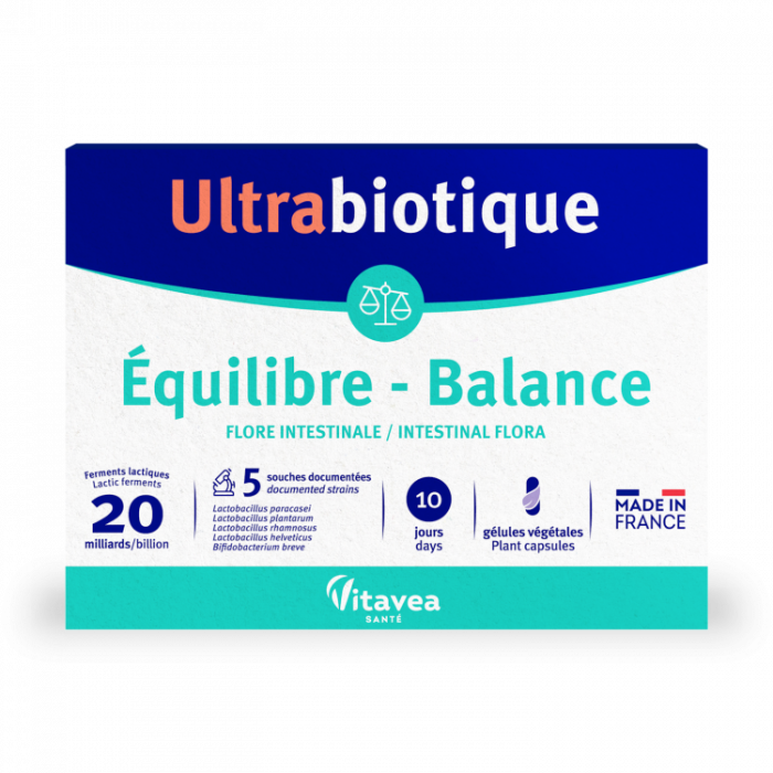 Ultrabiotique Équilibre, Probiotic microbiom, 10 capsule vegetale [1]