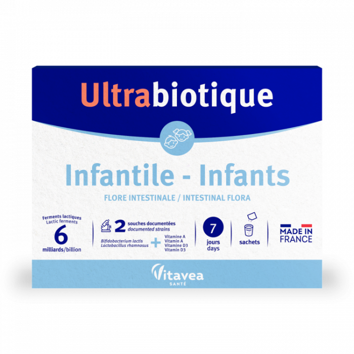 Ultrabiotique Infantile, Probiotic pentru microbiomul copiilor, 7 plicuri [1]