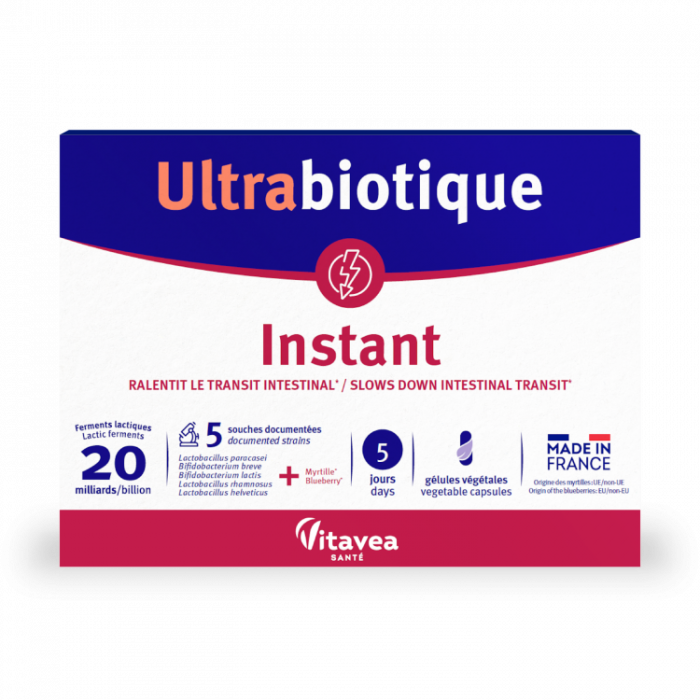 Ultrabiotique Instant, Probiotic în diareea acută, 10 capsule vegetale [1]
