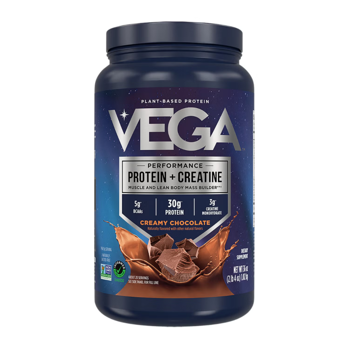 Vega Protein + Creatine Chocolate Flavor, Proteina Vegetala + Creatina Cu Aroma De Ciocolata, 1002 G [1]
