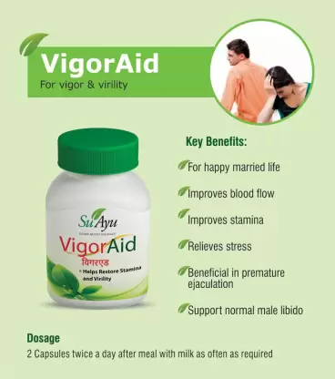 VigorAid 30 capsule x 450 mg, formula brevetata pentru cresterea potentei masculine in mod natural [2]