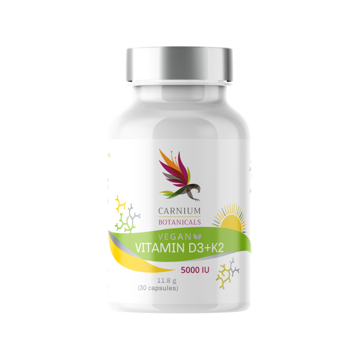 Vitamin D3 + K2 formulă puternică 30 CAPSULE [1]