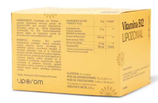 VITAMINA B 12 LIPOZOMALA 30PLIC [3]