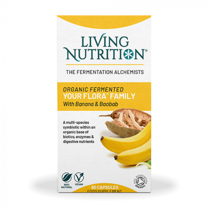 Your Flora Family 700 mg probiotice fermentate pentru intreaga familie (60 capsule), Living Nutrition [1]
