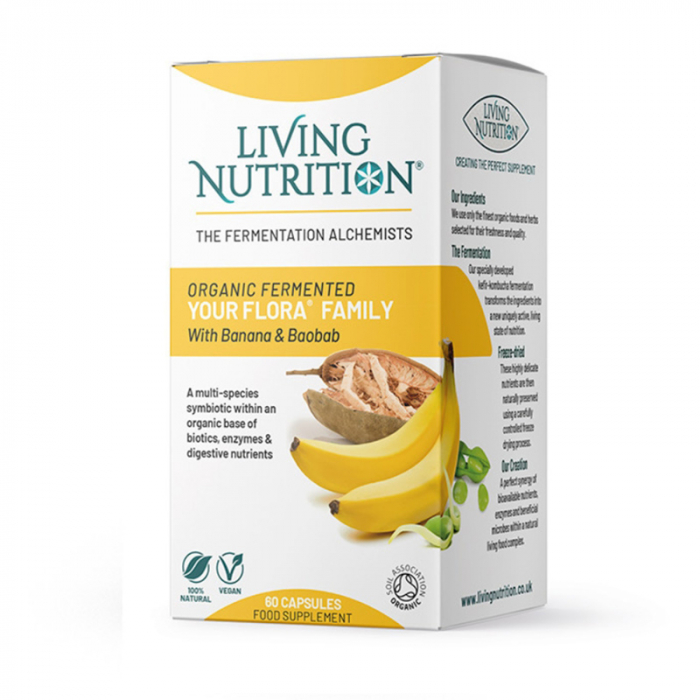 Your Flora Family 700 mg probiotice fermentate pentru intreaga familie (60 capsule), Living Nutrition [2]