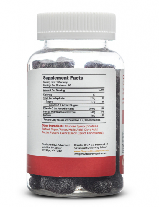 Zahler Chapter One Iron, Formula Sub Forma De Jeleuri Cu Fier, 60 Jeleuri [2]