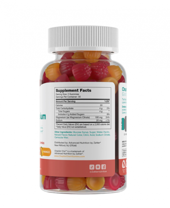 Zahler Chapter One M Is For Magnesium, Magneziu Cu Aroma De Zmeura Si Mango, 60 Jeleuri [2]
