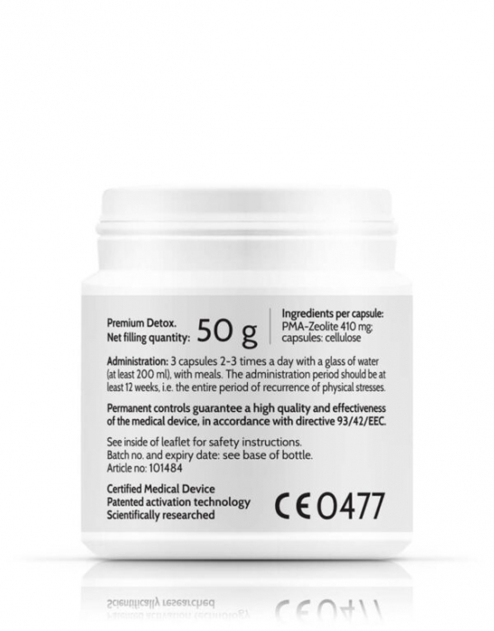 Zeolit Spectrum (DETOX MAJOR, Elimina metale grele, xenoestrogeni, pesticide, ierbicide, aditivi alimentari) * 100 cps [4]
