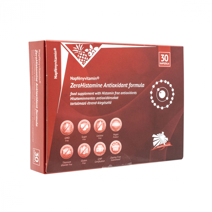 Zero Histamine Antioxidant ( Reduce simptomele de acumulare excesiva de histamina- mancarimi,congestie nazala,cuperoza,balonare)) *30 cps [1]