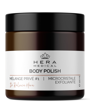 Scruburi - BODY POLISH | MÉLANGE PRIVÉ #1 120 ml – Exfoliant corporal fin cu săruri de Himalaya pentru netezire și revitalizare