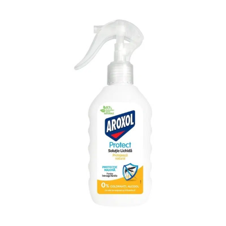Anti Intepaturi - Aroxol Protect Soluție Lichidă, 200 ml – Protecție Eficientă și Durabilă Împotriva Insectelor