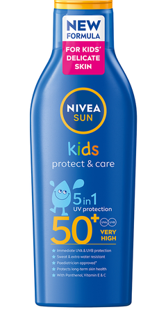 Cosmetice - Nivea Sun Loțiune Protect & Care Kids, SPF 50+, 200 ml – Protecție Solară Superioară pentru Copii