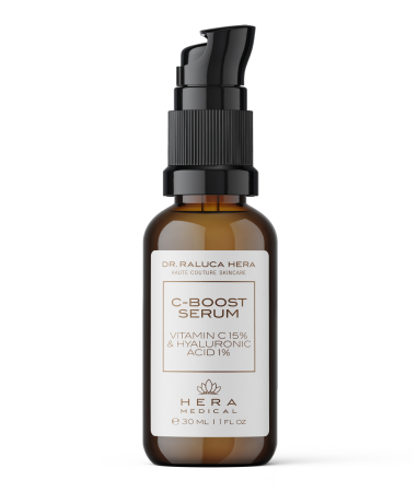 Afectiuni Frecvente - SER C-BOOST – Vitamina C Lipozomală 15% + Acid Hialuronic 1% pentru luminozitate, hidratare și efect anti-aging