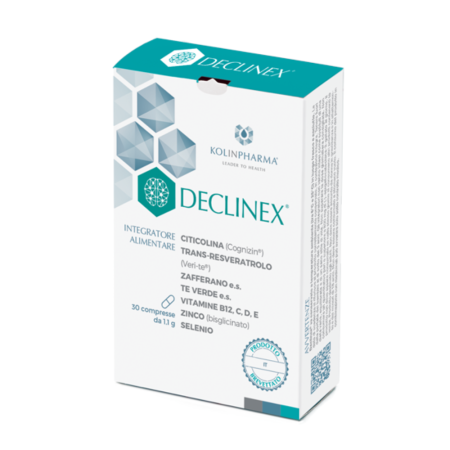 Energie & oboseală - Declinex, 30 comprimate – Kolinpharma, pentru funcție cognitivă, sistem nervos și reducerea oboselii