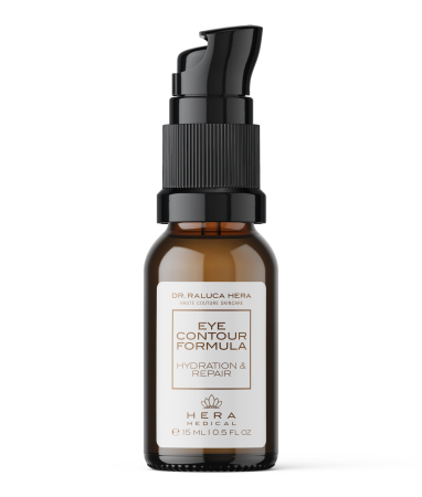 Îngrijirea Tenului - FORMULĂ CONTUR OCHI | HIDRATANTĂ & REPARATOARE 15 ml – Emulsie cu Acid Hialuronic, Coenzima Q10 1%, Niacinamidă 1% și Provitamina B5 1%