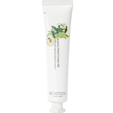 Creme mâini - ONSENSOU Japan Cremă de Mâini cu Kabosu, 70 g – Cremă cu Apă Termală, Unt de Shea, Niacinamidă, Colagen și Mătase Hidrolizată