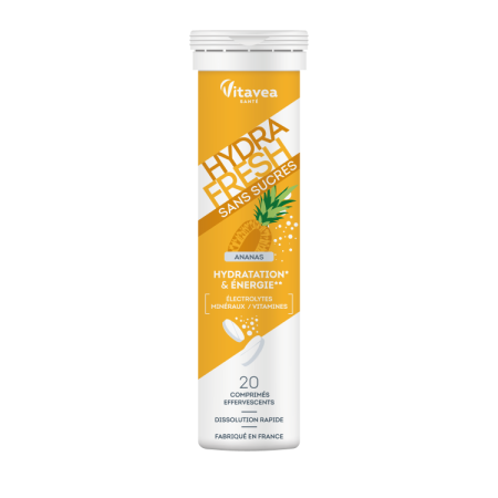 HidroFresh - Hydrafresh, 20 tablete efervescente – Hidratare Instantanee, Energie și Echilibru Electrolitic