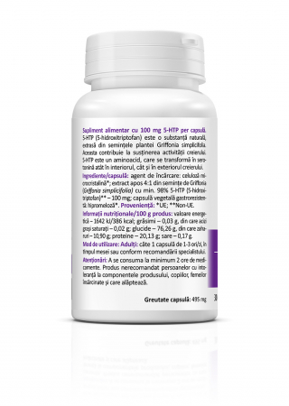 5-HTP ( Supliment alimentar pentru cresterea nivelului de serotonina ) * 30 Cps [1]